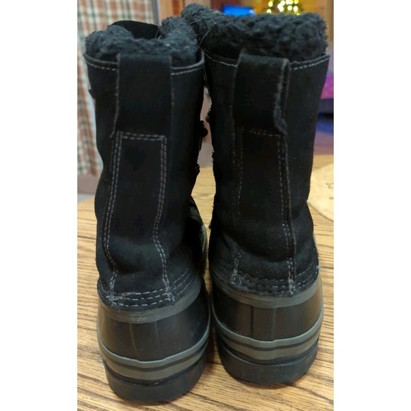 Men\'s 11 M BASS Duck Boots Black‎ Suede Leather & Rubber Waterproof Pre-Owned main image 4